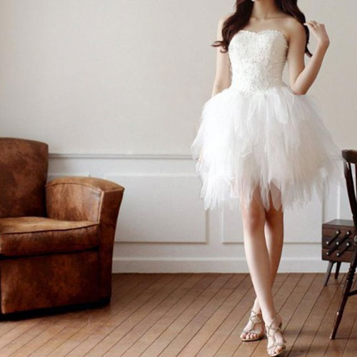 Amazing Short Wedding Dress With Tulle Skirt in 2023 Learn more here 